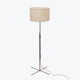 Minimalist floor lamp 1970s in chromed metal