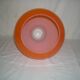 Orange teardrop pendant light from the 1970s