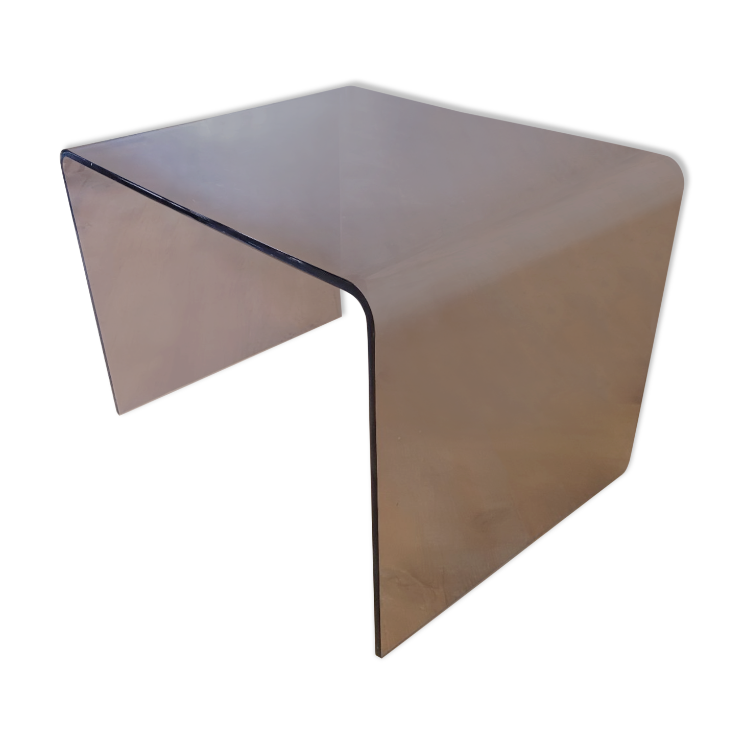 Plexiglas sofa end from the 70s