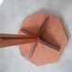 Guéridon tripode en bois plateau octogonal années 40