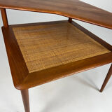 Minerva teak coffee table corner table Hvidt Mølgaard-Nielsen Danish