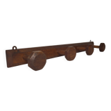Coat rack with 4 wooden hooks