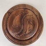 Foldable wooden bowl