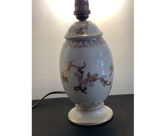 Limoges porcelain lamp foot