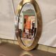 Vintage Urdu mirror in brass