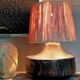 Brutalist free-form lamp in solid wood 60s