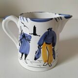 Breton milk jug - original signed painting
