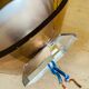 Set of 3 vintage wall lamps in smoked plexiglass, circa 1970's