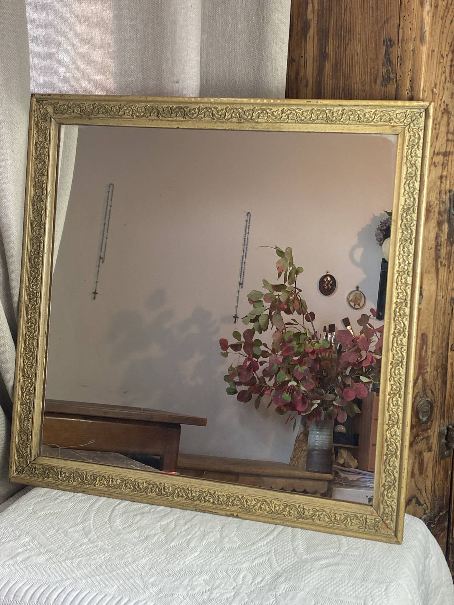 Miroir en bois et stuc, Napoléon  III 