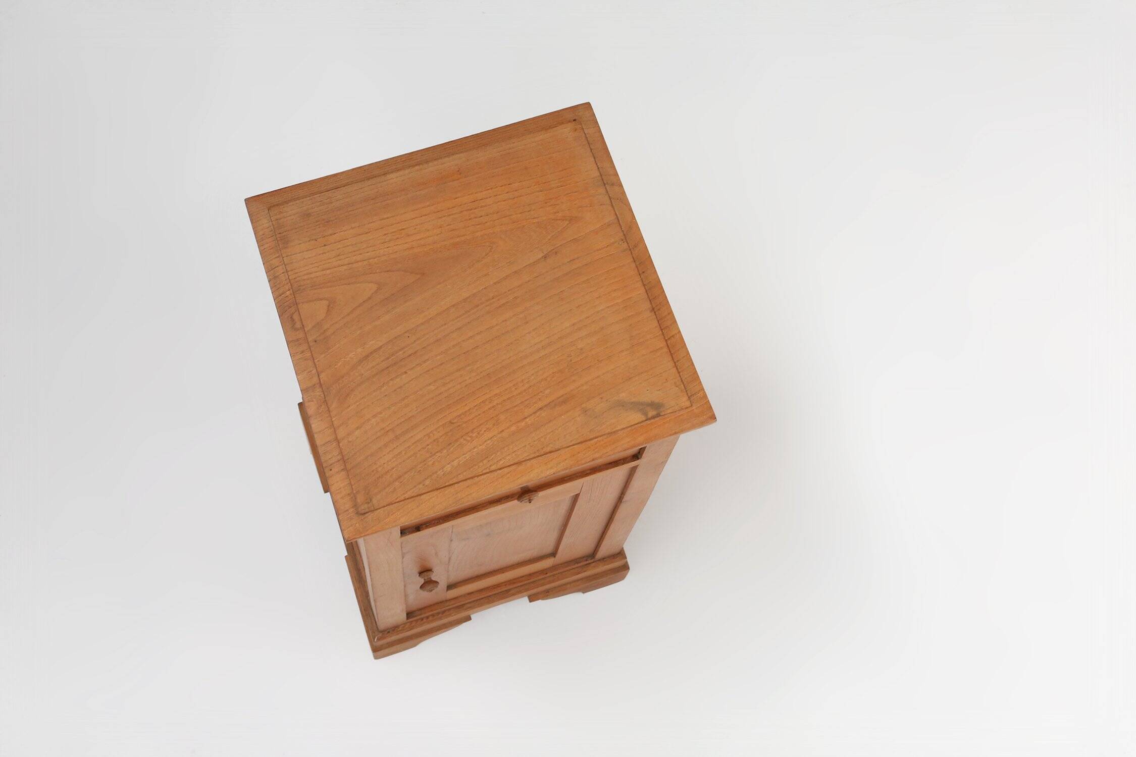 Art Deco Nightstand in Pine Wood, France, 1930s