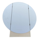 Round folding triptych wall mirror, diameter: 98 cm