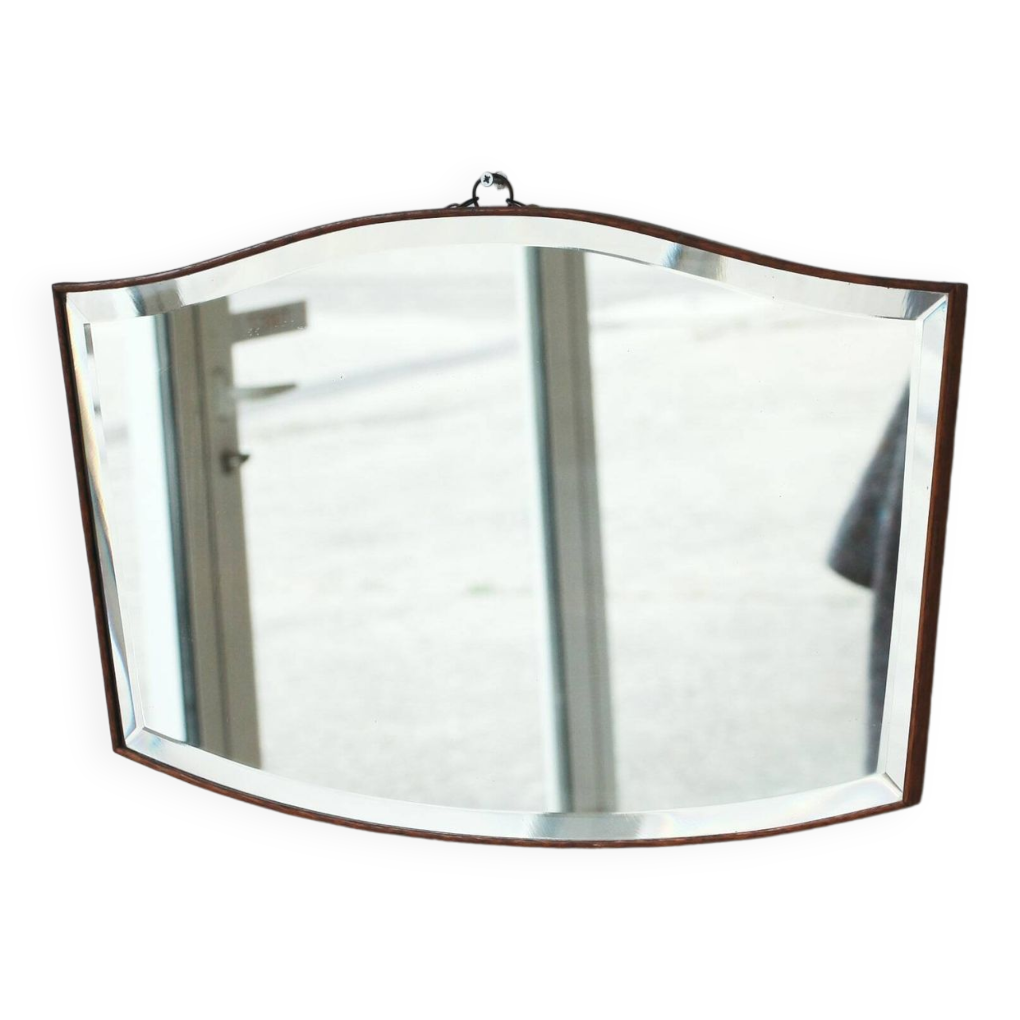 Beveled Mirror - Wooden outline - "Moustache" - 5.0