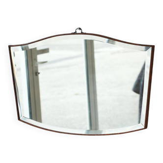 Beveled Mirror - Wooden outline - "Moustache" - 5.0