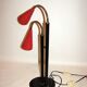 Lampe de bureau en métal et laiton, 1970