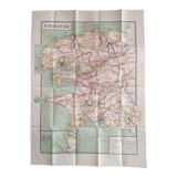 Carte vintage du Finistère