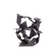 Jean Campa. Abstract sculpture in patinated iron. 1980s.