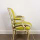 Louis XV style embossed velvet armchair - circa 1950 France