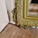 Miroir ancien XIXéme siècle doré