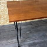 60s 70s Teak & Metal Dining Table Dining Table Danish Modern Design Denmark