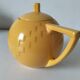Salins teapot – Memphis design from the 1980s, golden yellow colour.