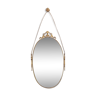 Baroque brass wall mirror, 1930s