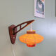 Danish vintage wall light in teak