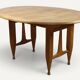 Extendable dining table in oak by Guillerme and Chambron - 1960s