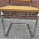 Ensemble de 4 Chaises vintage modèle Cesca B32 en chrome et bois