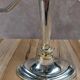 Vintage chandelier in silver-plated metal