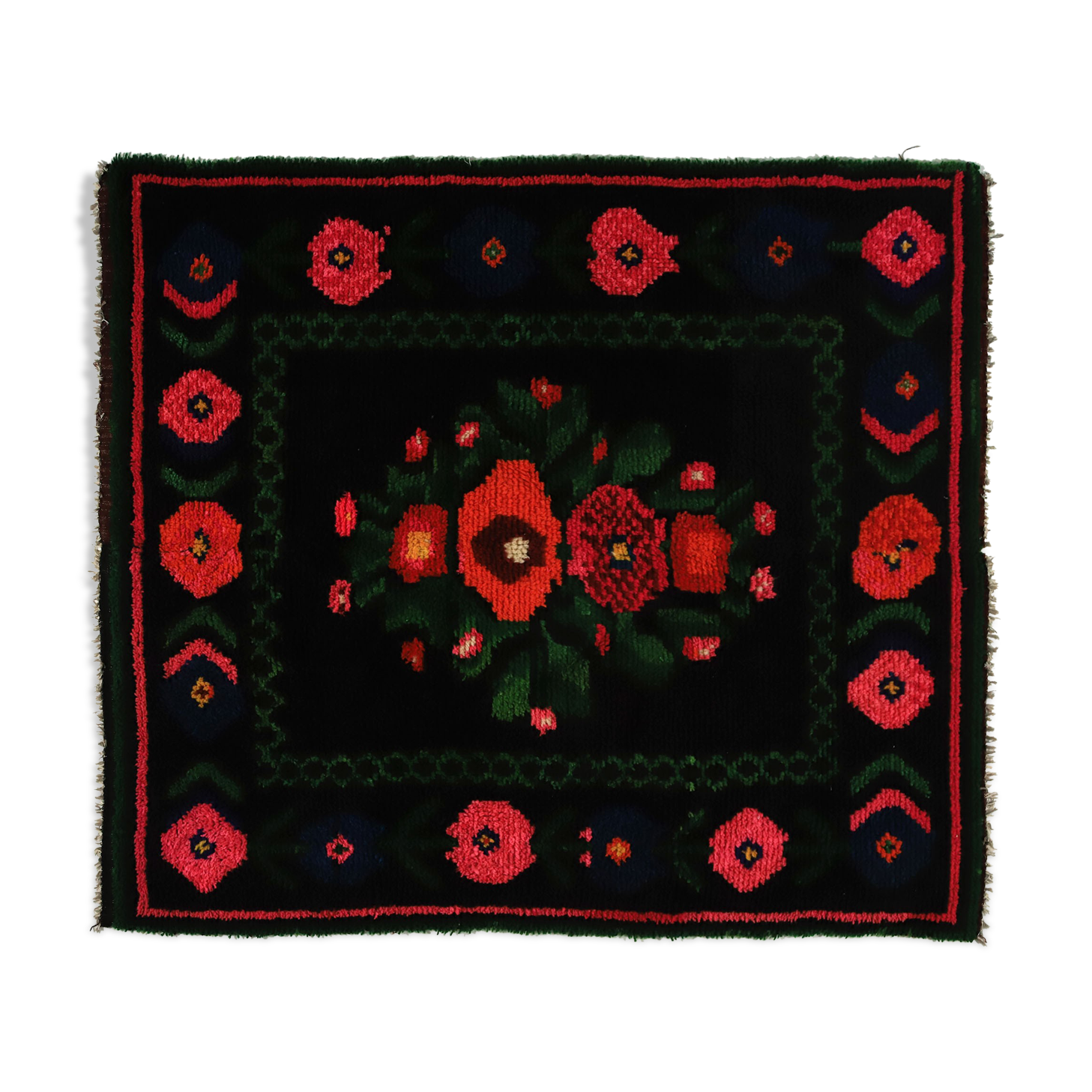 Anatolian handmade kilim rug 188 cm x 166 cm