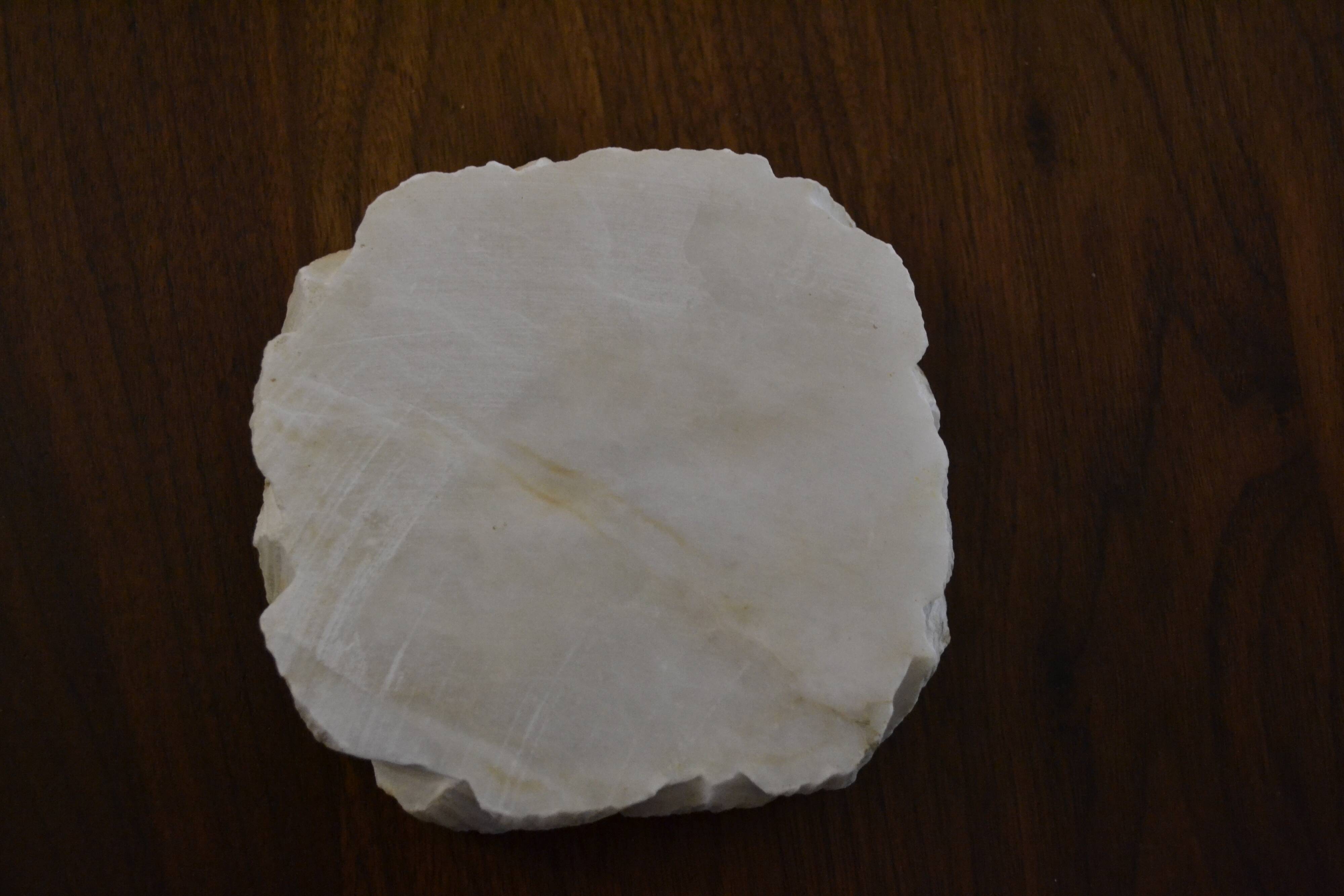 White marble ashtray