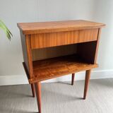 Bedside table vintage feet compass