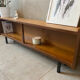 Mini vintage sideboard in vintage wood (removable windows)