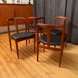 A set of four Juliane chairs by Johannes Andersen, Uldum Møbelfabrik, Denmark, 1960s.