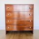 1970s vintage mahogany chest of drawers