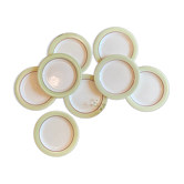 Set of 8 dessert plates Model Isoard de Salins