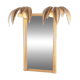 Miroir « cocotier » éclairant en rotin