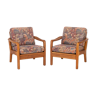 Floral lounge chairs by Juul Kristensen for JK Denmark