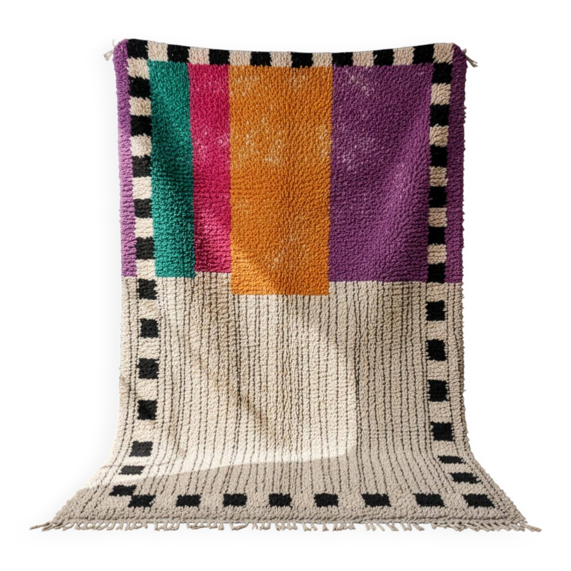 Unique handmade Berber rug 3x2 m