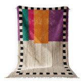 Tapis berbère artisanal unique 3x2 m