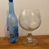 Large grape rinsed glass