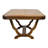 Table Art déco en noyer des années 1930