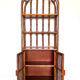Bamboo rattan bookshelf