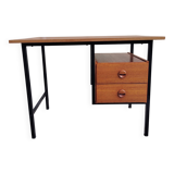 Vintage teak and metal desk