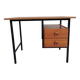 Bureau vintage en teck et métal