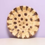 Beige round bowl with dots
