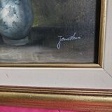 Still life painting on canvas