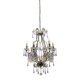 Crystal beaded murano glass chandelier 1960’s