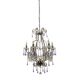 Crystal beaded murano glass chandelier 1960’s