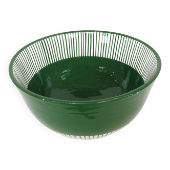 Large bowl - PALM green border